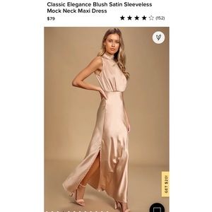 Satin Blush Lulu’s Dress